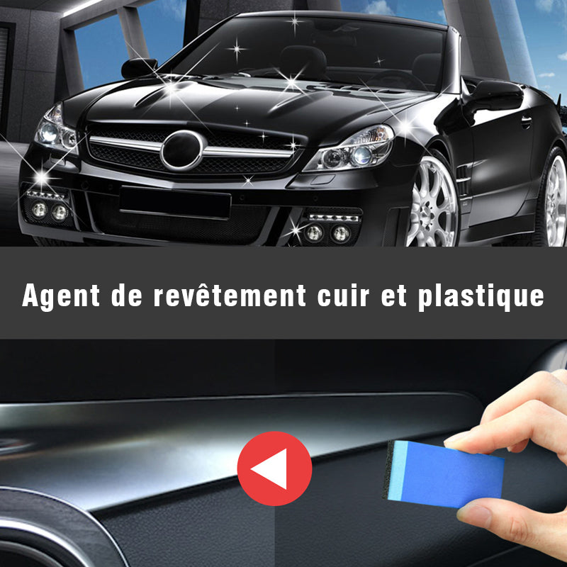 Agent de revêtement en cuir et plastique pour intérieur de voiture