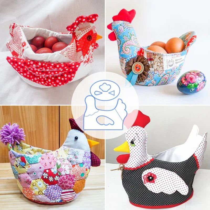 Ensemble de modèles de panier d'oeufs mignon bricolage