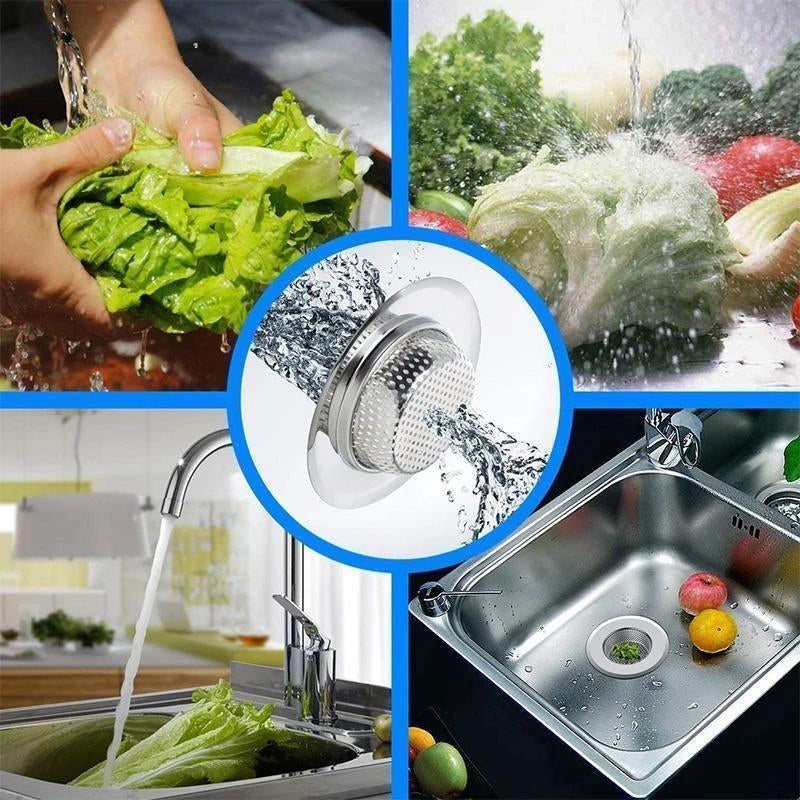 Filtre pour Éviers de Cuisine en Acier Inoxydable