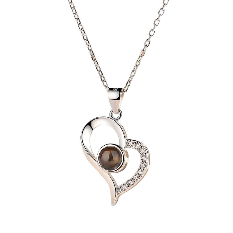 Je t'aime Roses Bloom collier en 100 langues coffret cadeau