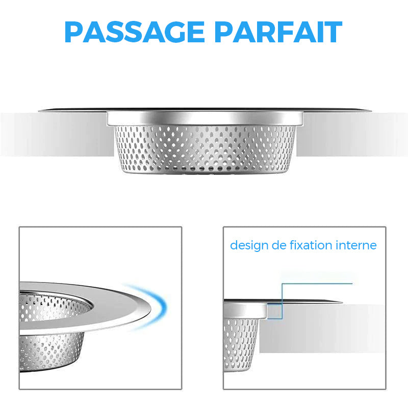 Filtre pour Éviers de Cuisine en Acier Inoxydable