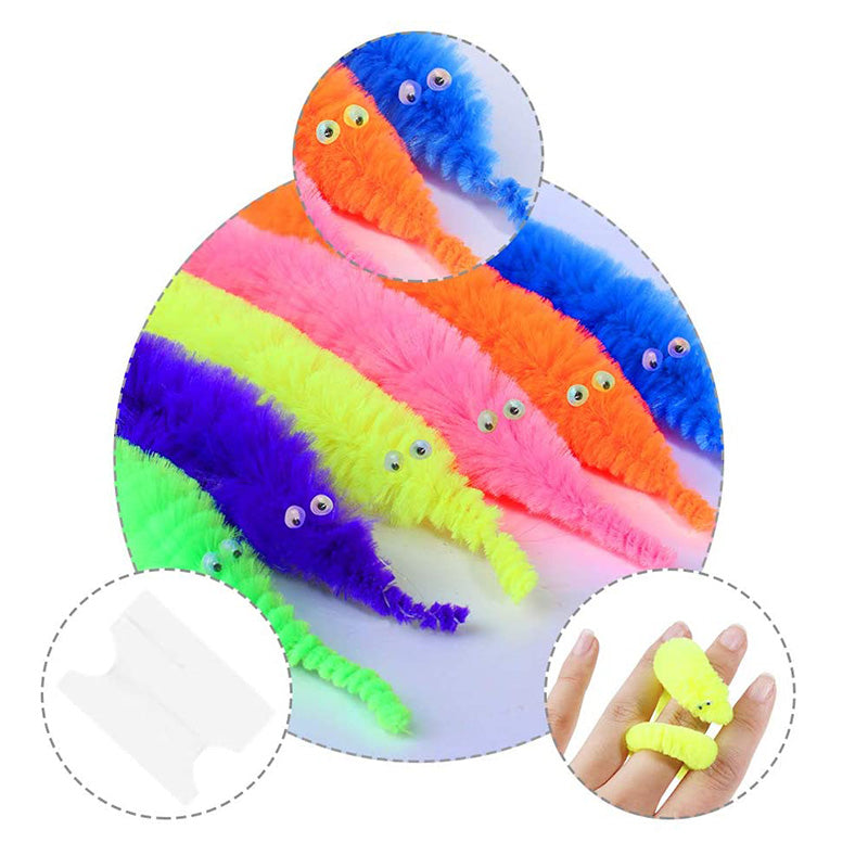 Jouets de vers flous et tordus