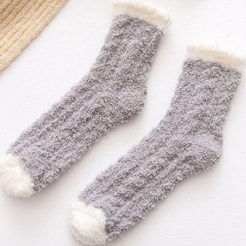 Chaussettes chaudes en laine d'agneau