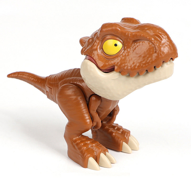 Jouet de dinosaure qui se mord les doigts
