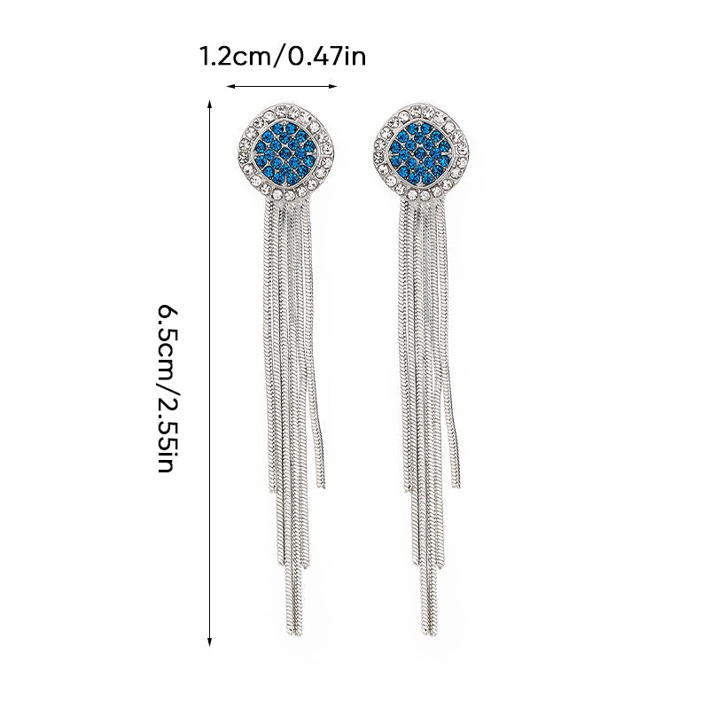 Boucles d'oreilles longues à pampilles