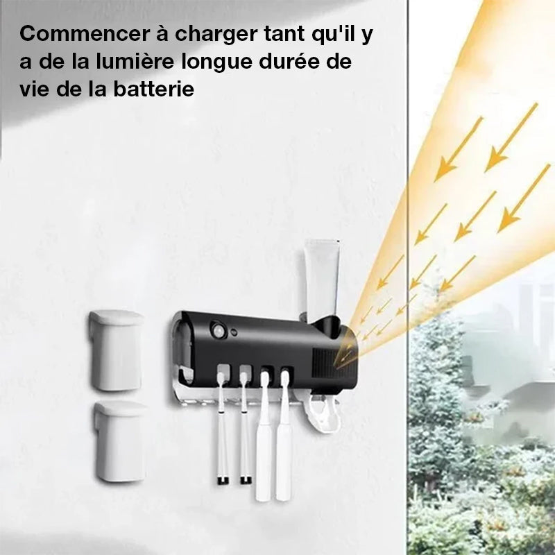 Support de brosse à dents intelligent avec stérilisation UV