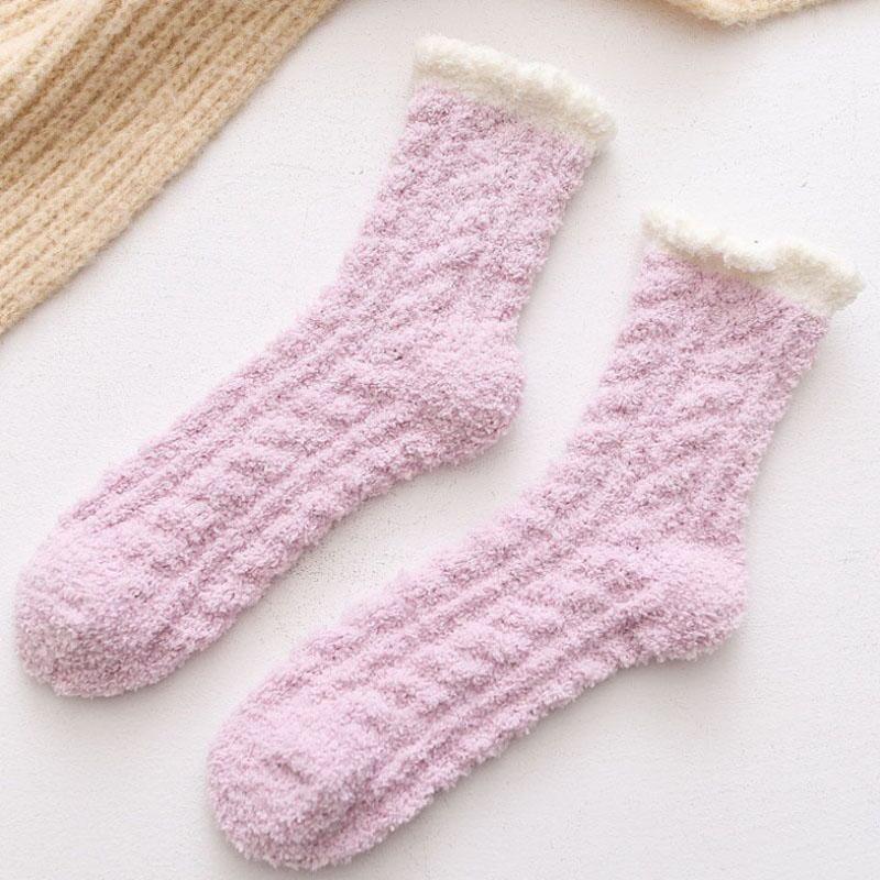 Chaussettes chaudes en laine d'agneau