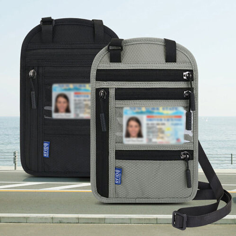 Portefeuille de Voyage Avec Porte-passeport à Blocage RFID