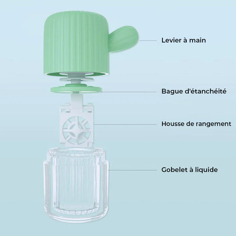Nettoyant manuel pour lave-lentille de contact