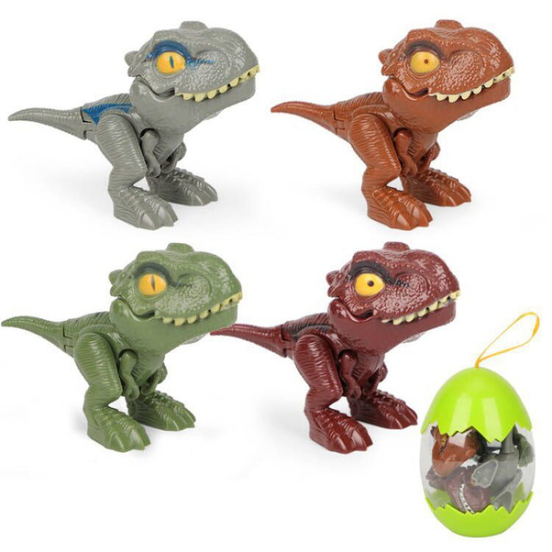 Jouet de dinosaure qui se mord les doigts