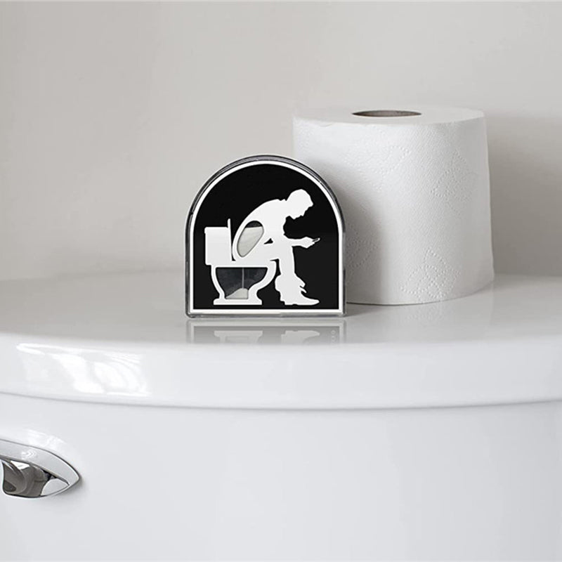 Minuterie de sablier en forme de toilette