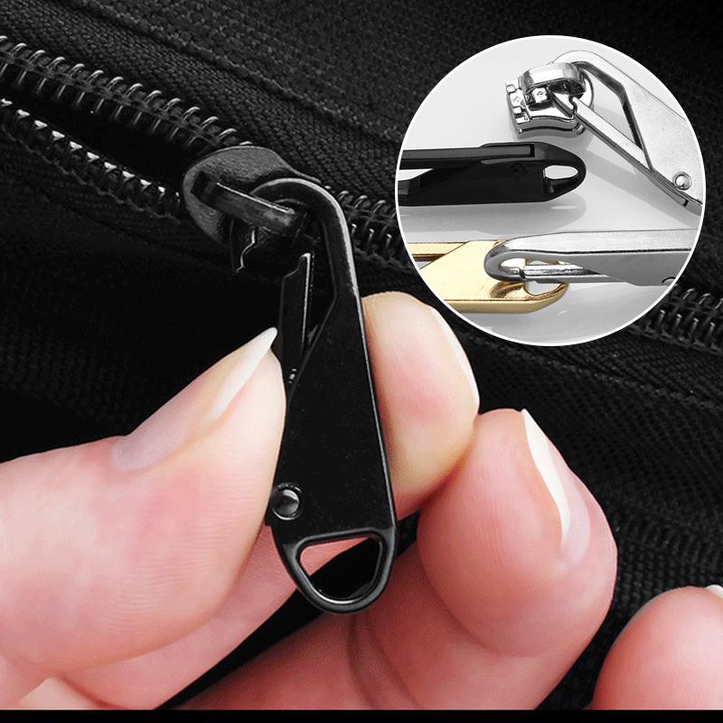 Tête de fermeture à glissière universelle en métal