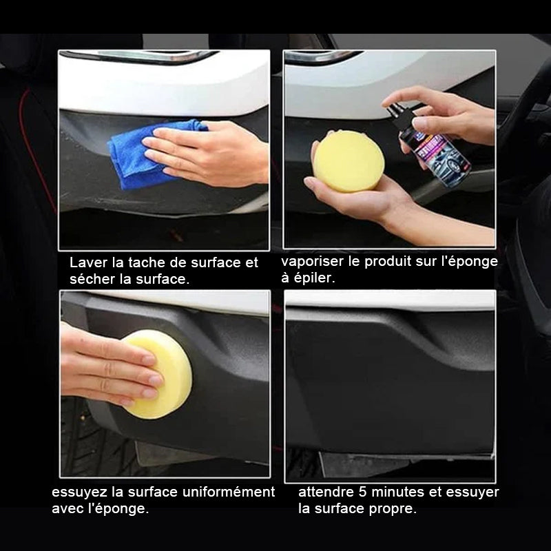 Agent de revêtement en cuir et plastique pour intérieur de voiture