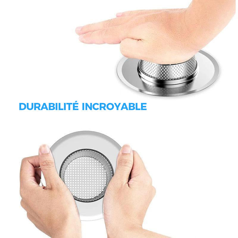 Filtre pour Éviers de Cuisine en Acier Inoxydable