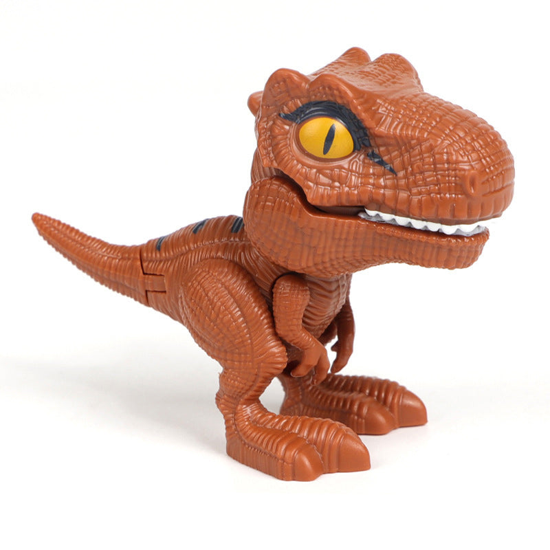 Jouet de dinosaure qui se mord les doigts