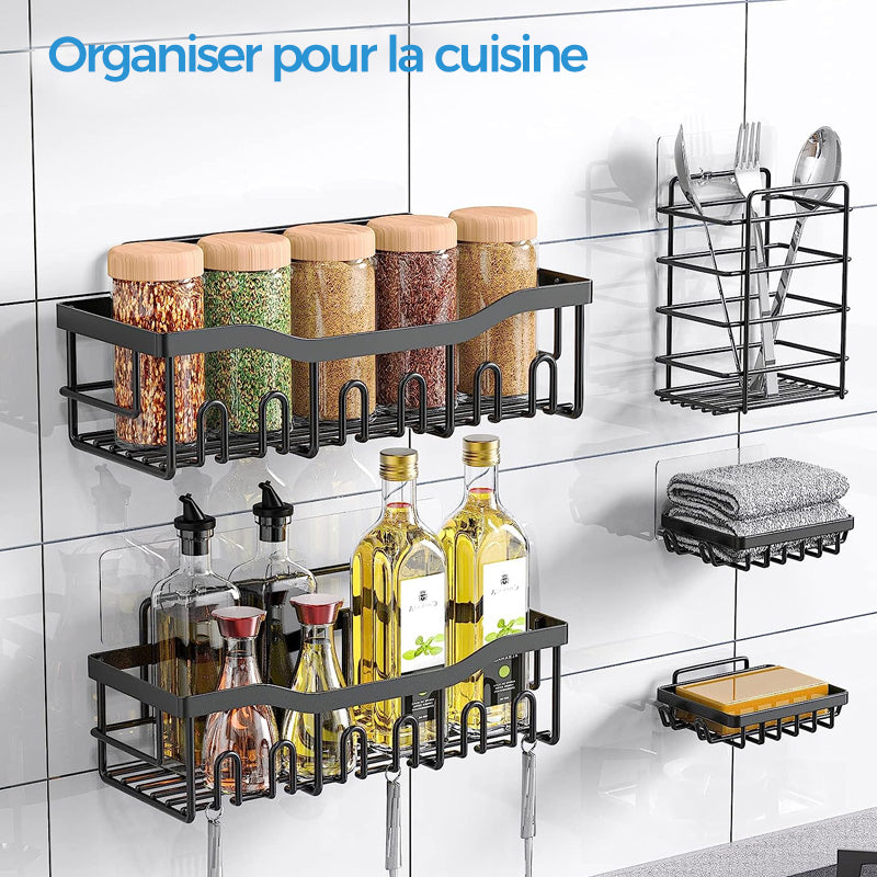 Organisateur de douche adhésif