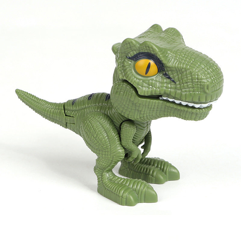 Jouet de dinosaure qui se mord les doigts
