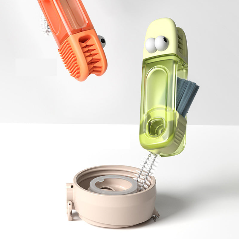 Brosse de nettoyage polyvalente 4 en 1 pour les espaces entre les bouteilles