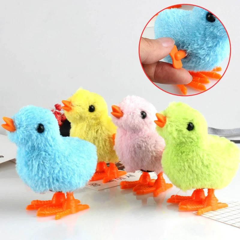 Jouet de poussin sauteur en peluche de simulation (4 pièces)
