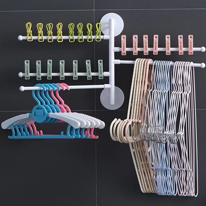 Porte-serviettes rotatif sans poinçonnage