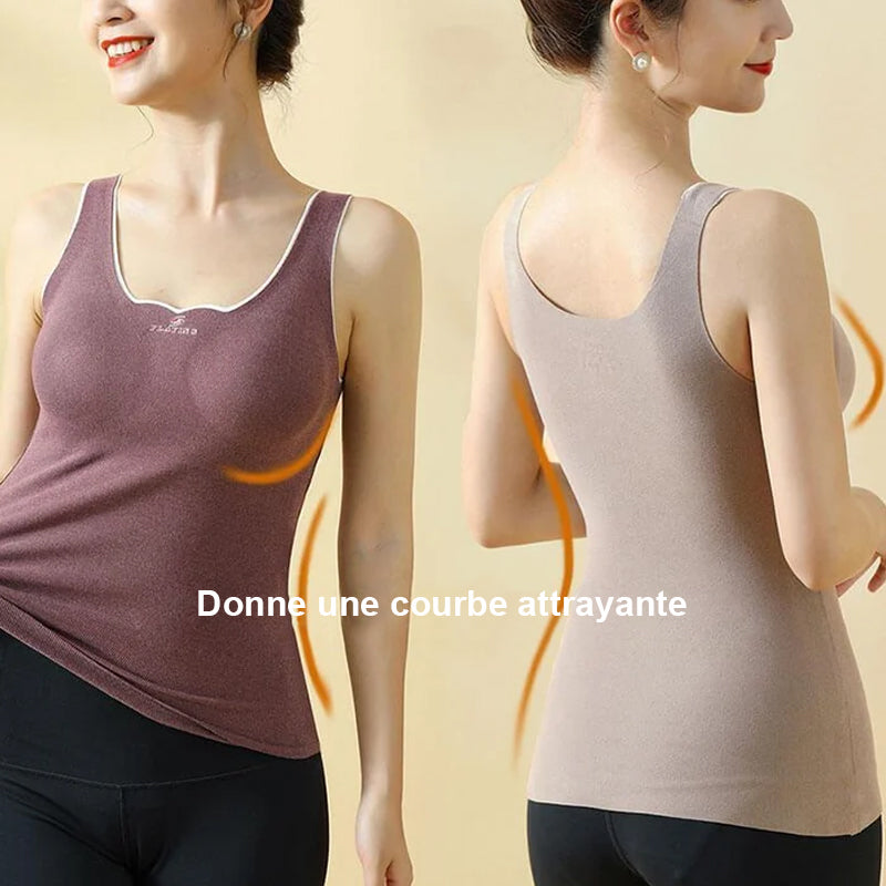 Gilet de sous-vĂȘtements en polaire fine sans couture
