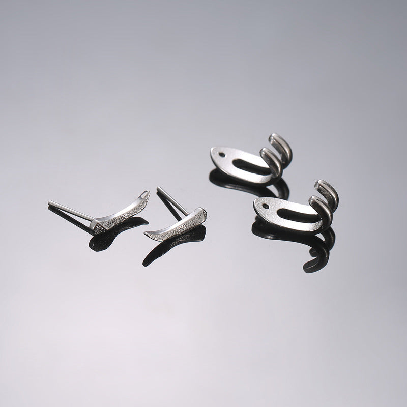 Boucles d'oreilles doubles détachables
