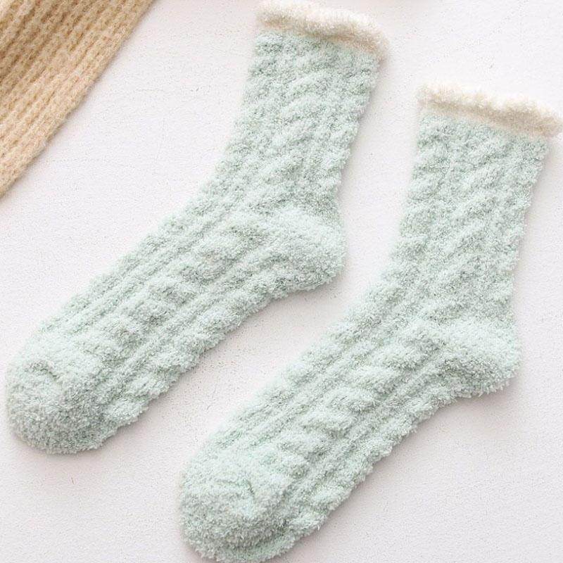 Chaussettes chaudes en laine d'agneau