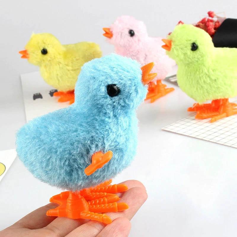 Jouet de poussin sauteur en peluche de simulation (4 pièces)