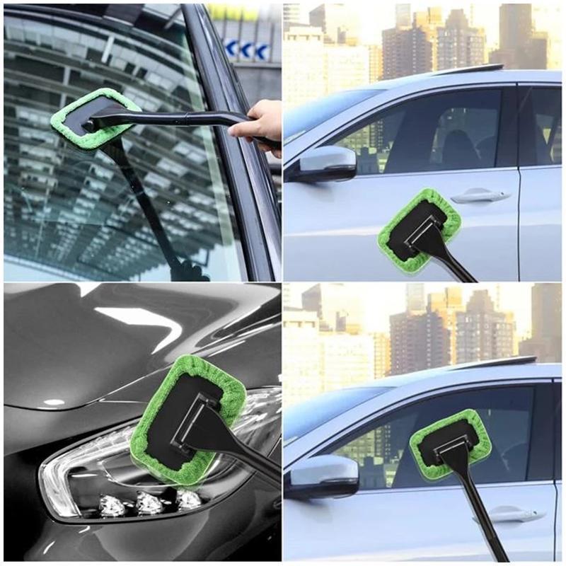 Nettoyant pour vitres de voiture en microfibre