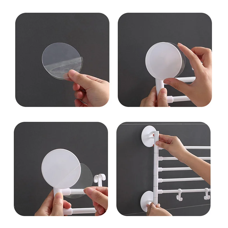 Porte-serviettes rotatif sans poinçonnage