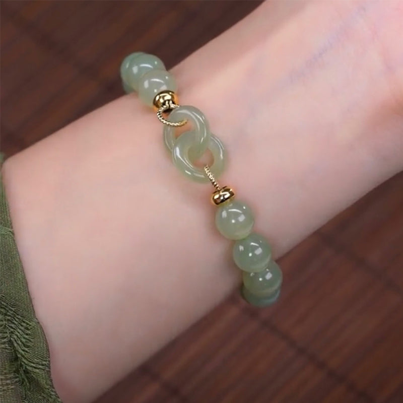 Bracelet calcédoine vintage
