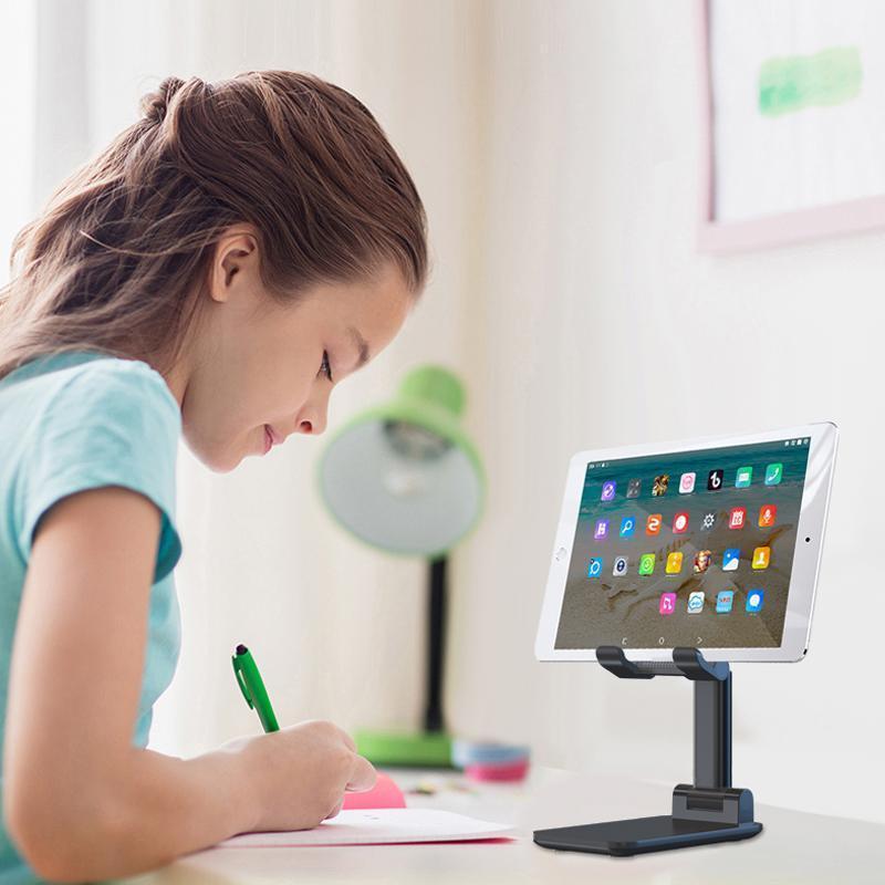 Support de tablette de téléphone de bureau pliable, support de bureau mobile
