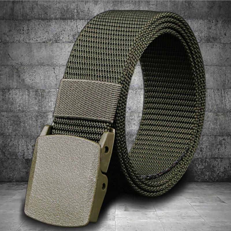 Ceinture en nylon à boucle non magnétique non métallique