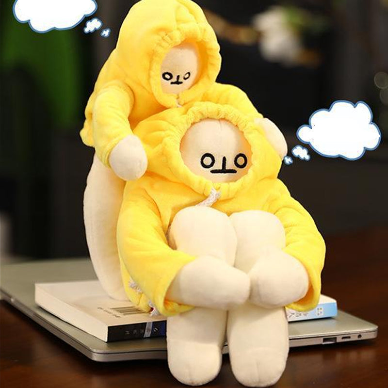 Poupée Drôle de Cadeau de Noël-banane
