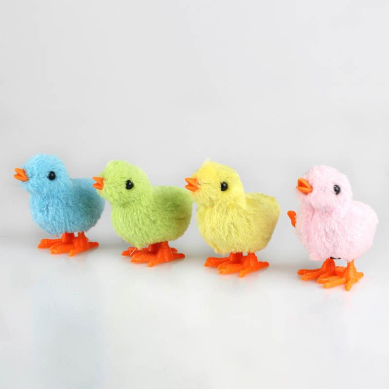Jouet de poussin sauteur en peluche de simulation (4 pièces)