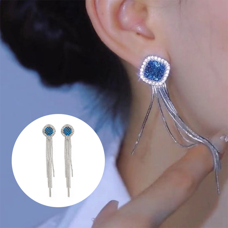 Boucles d'oreilles longues à pampilles