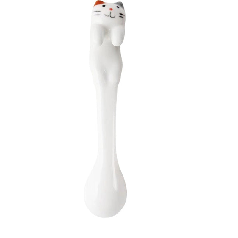 Ensemble de cuillères à café de chat coquin