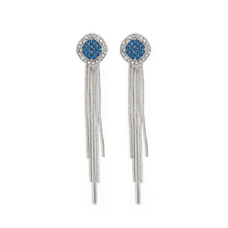 Boucles d'oreilles longues à pampilles