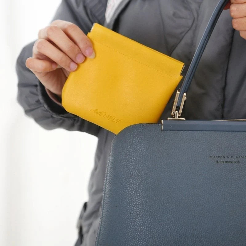 Sac Cosmétique De Poche En Cuir PU