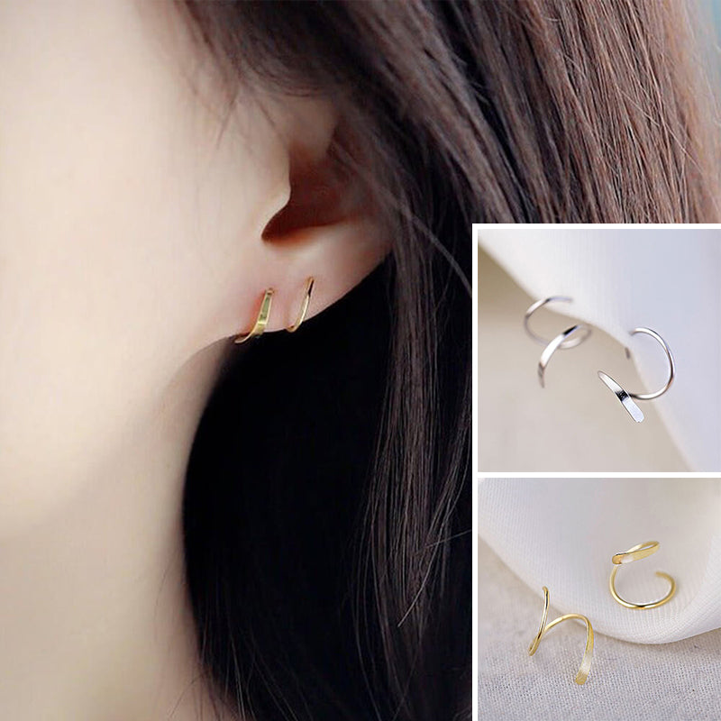 Boucles d'oreilles spirales