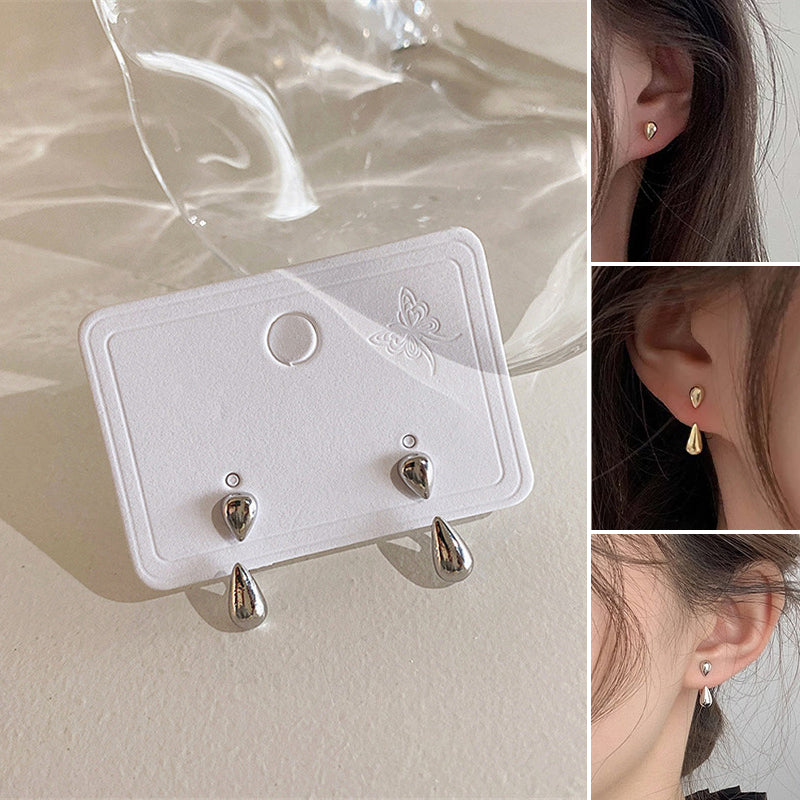 Boucles d'Oreilles Gouttes Brillantes