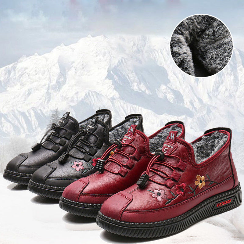 Mocassins chauds doux pour femmes pour personnes âgées