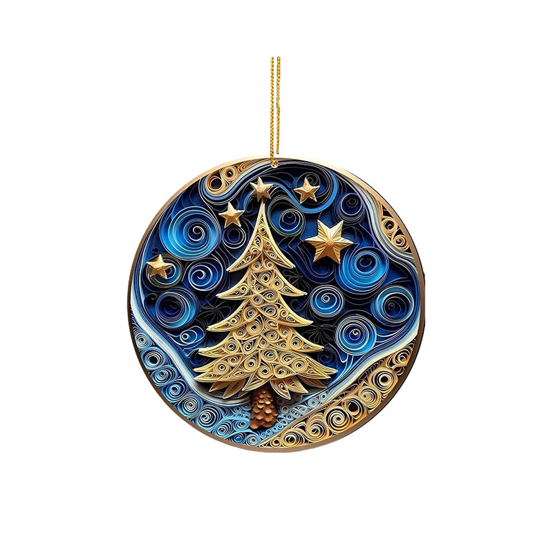 Ornements de Noël 3D non texturés