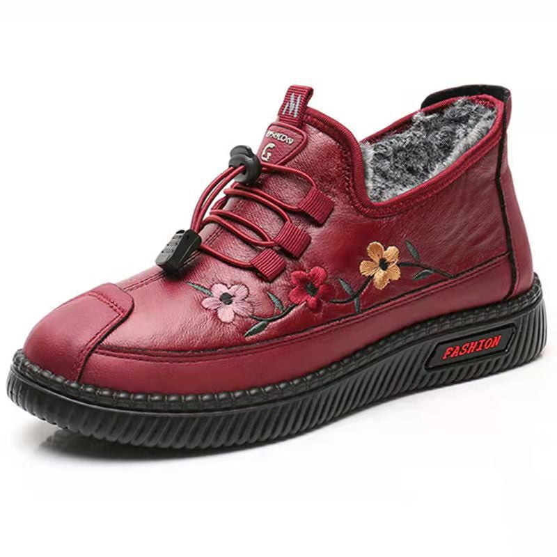 Mocassins chauds doux pour femmes pour personnes âgées