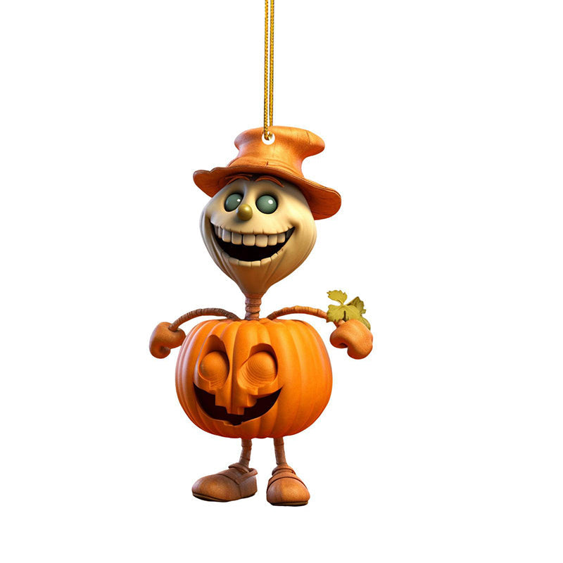 Pendentif citrouille d'Halloween