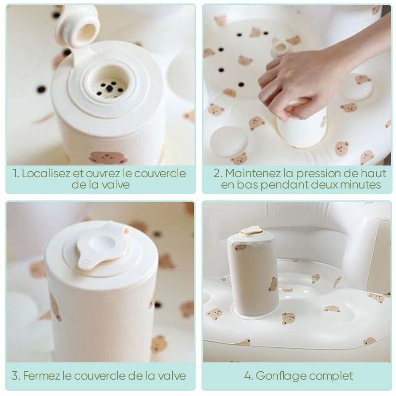 Chaise gonflable pour bébé