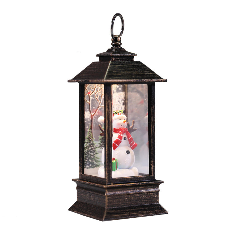 Lanterne de Noël éclairée par LED
