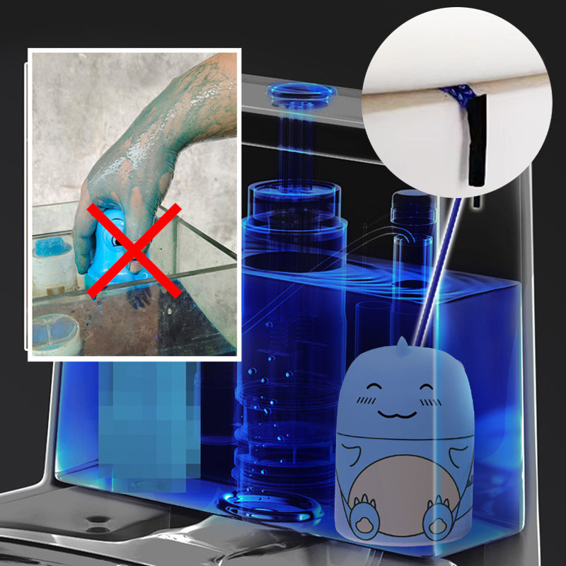 Bouteille de nettoyant pour toilettes dinosaure mignon