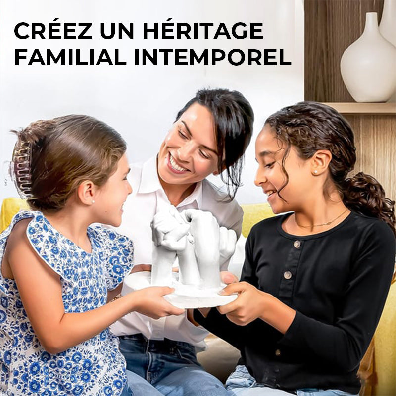 Kit de moulage à la main pour la famille et les proches – Préservez ensemble de précieux souvenirs