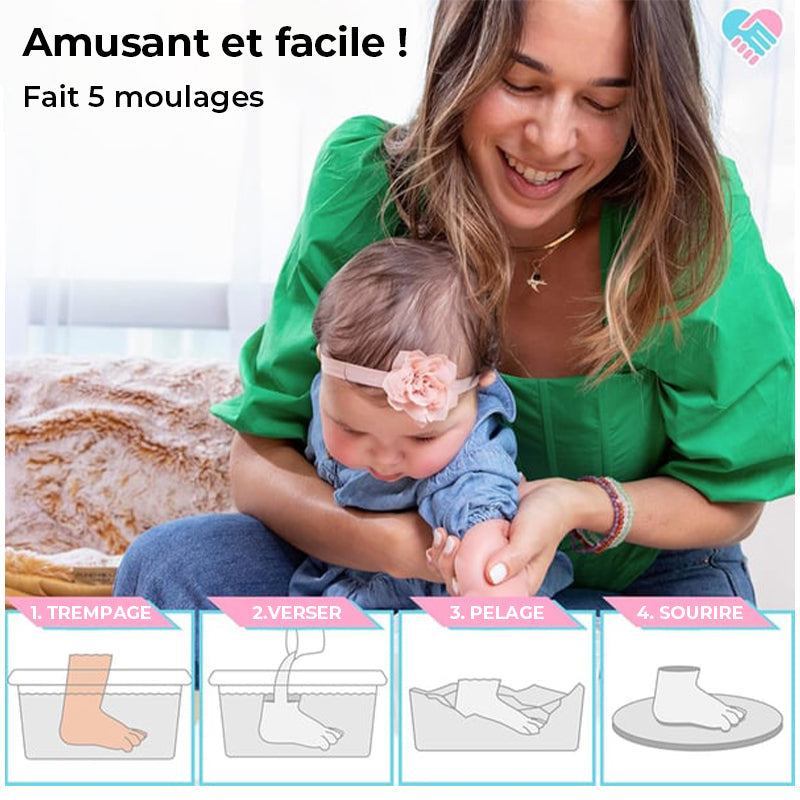 Kit de moulage à la main pour la famille et les proches – Préservez ensemble de précieux souvenirs